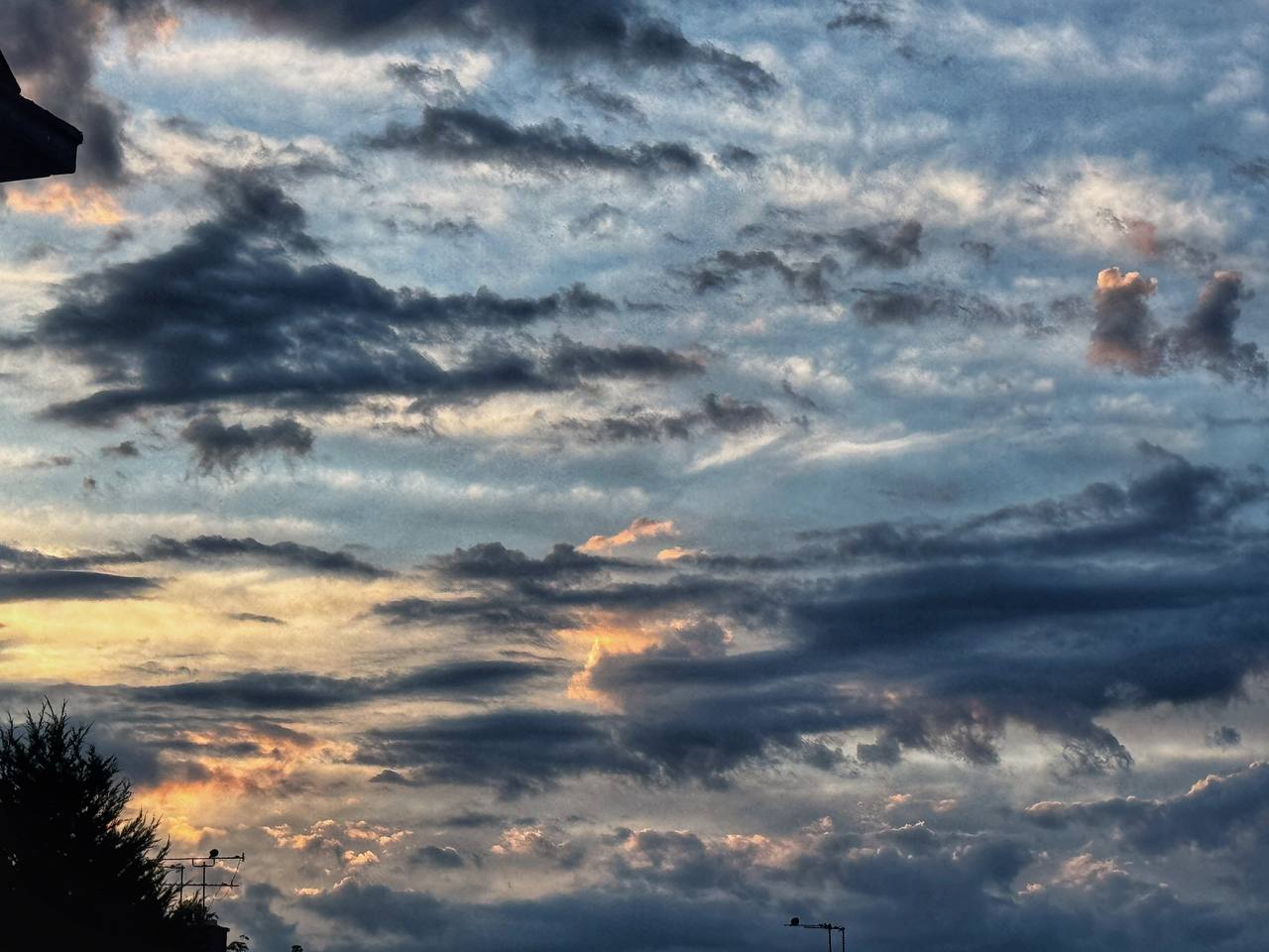 Cloud formations over Clay’s morning view at 5am on a Saturday.