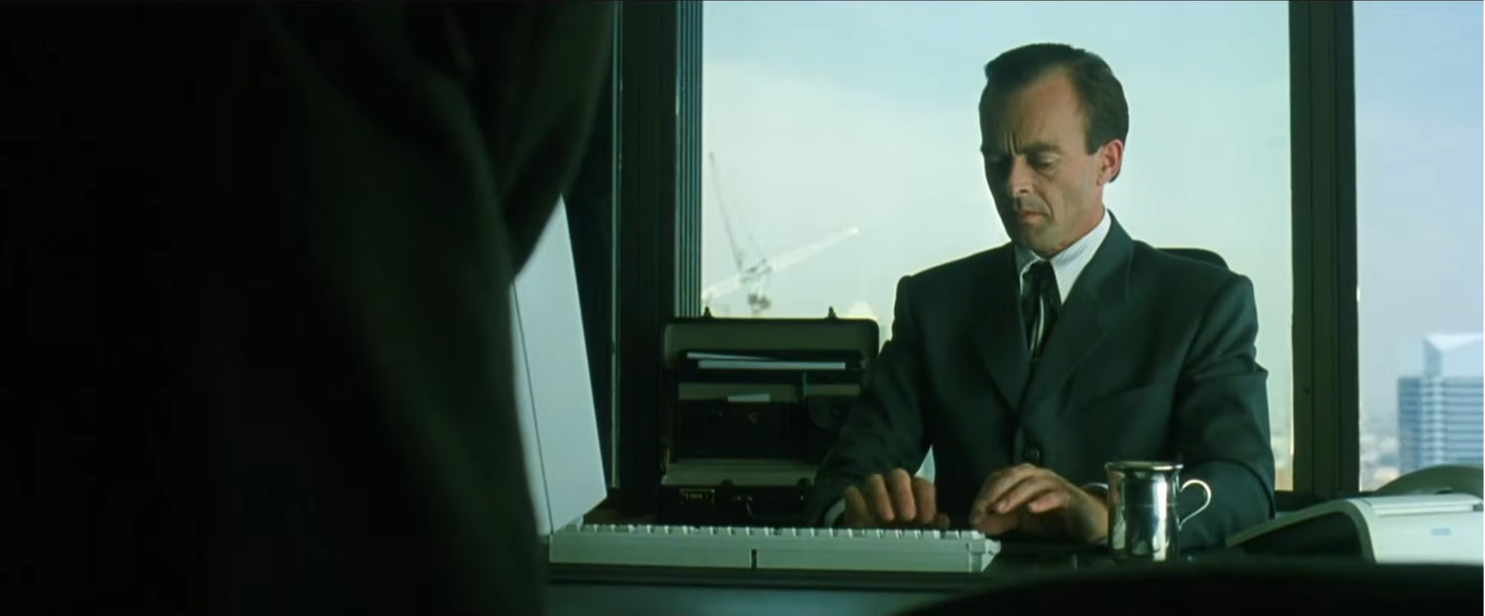 The Matrix Late to Work Scene